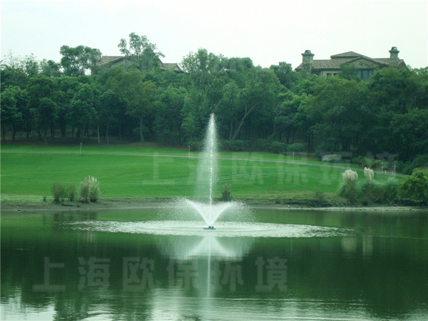 上海佘山国际高尔夫水障碍湖水质保持工程