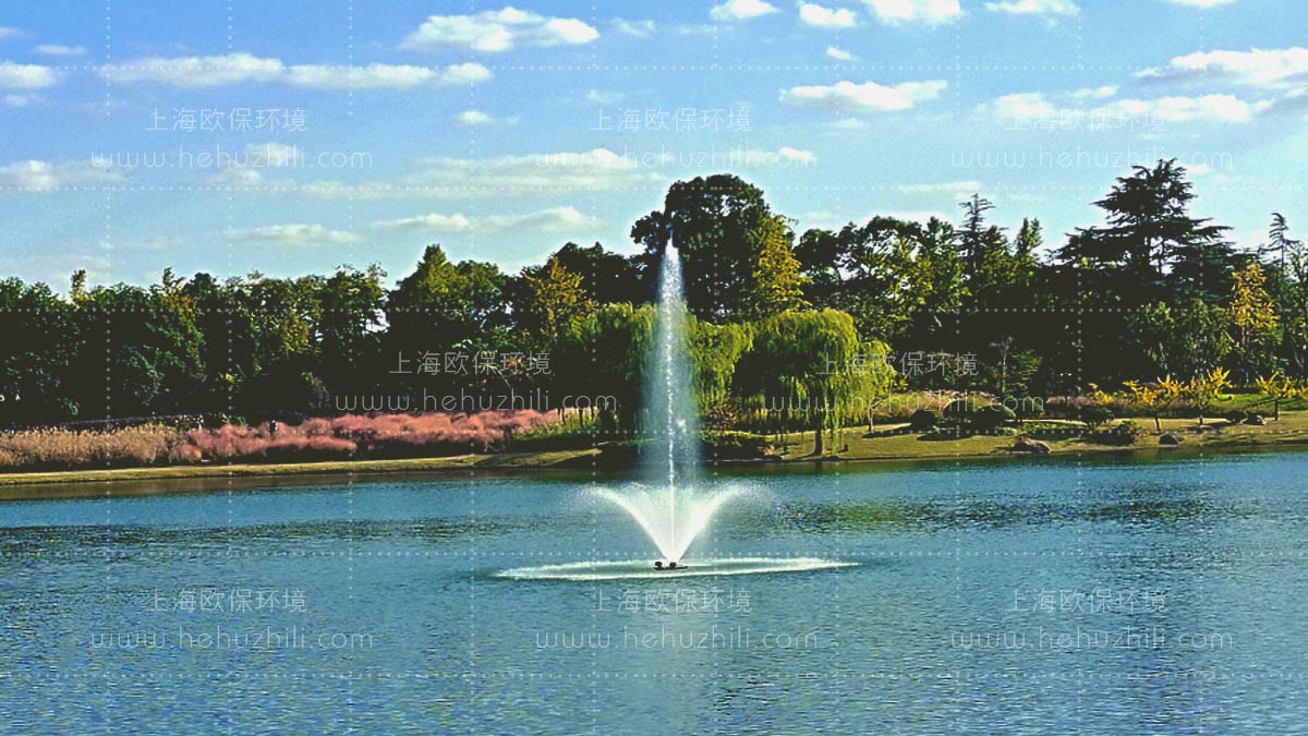 FANS2200喷泉曝气机应用于公园景观水体修复