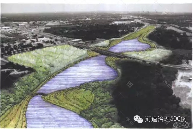 河段改造后增加河床蜿蜒度 河段改造后增加河床蜿蜒度