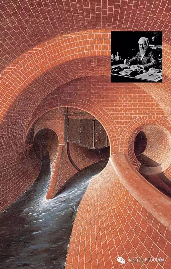 1930年绘制的地下排水的示意图