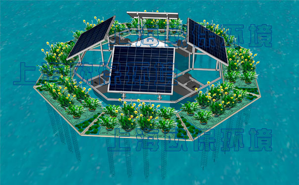 一体式太阳能曝气浮岛结构特点