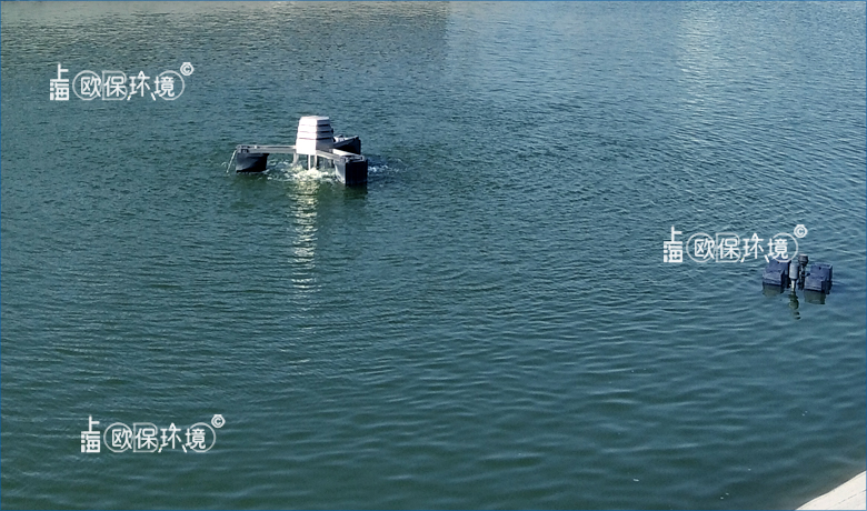 竖向紊流曝气机应用于景观湖水质保持